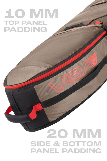 Wheeled JJF 4 Board Travel Bag - Coyote (For Online Purchase Only) - Must - Have for Surfers