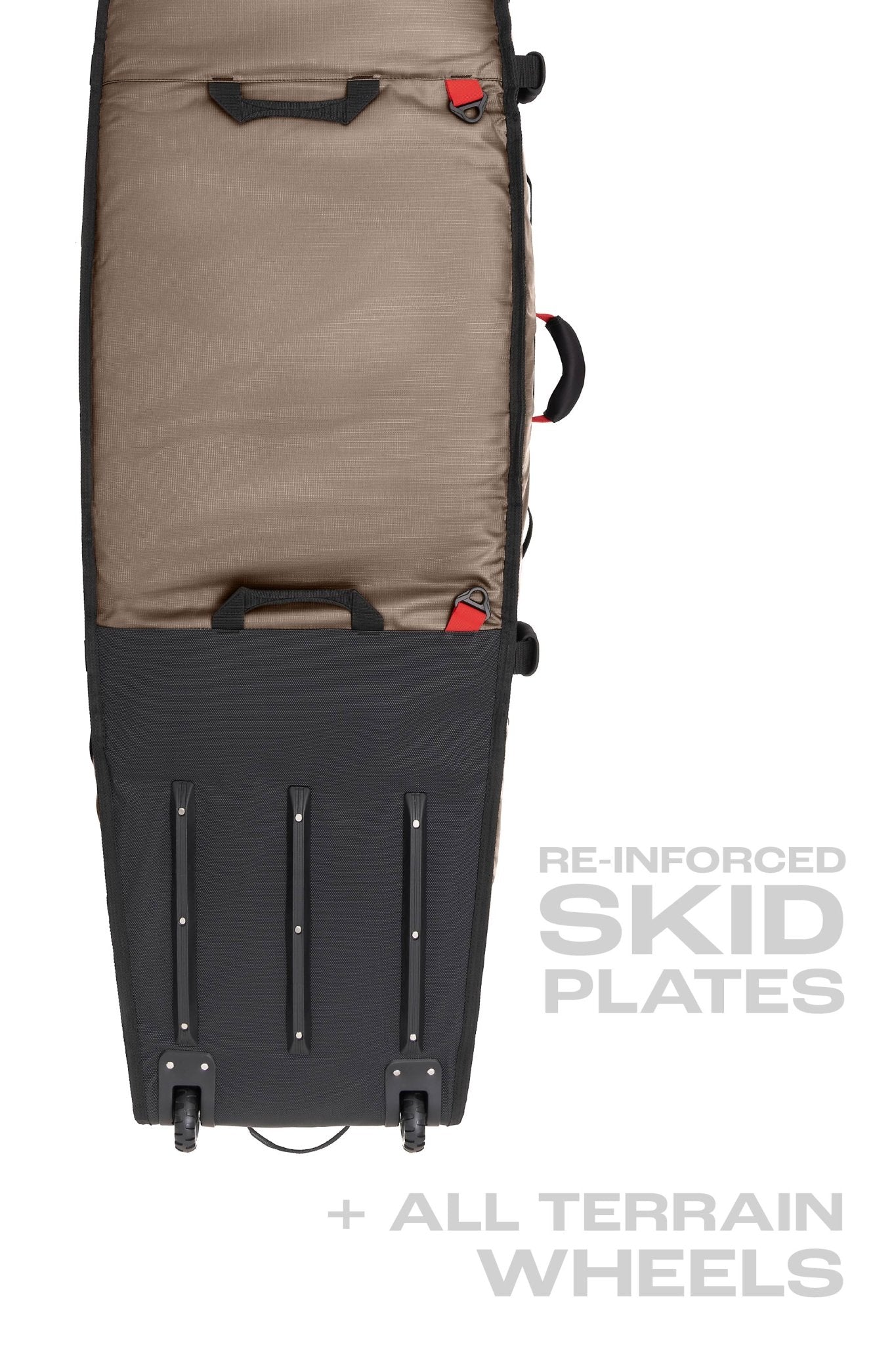 Wheeled JJF 4 Board Travel Bag - Coyote (For Online Purchase Only) - Must - Have for Surfers