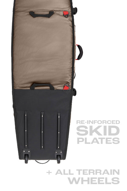 Wheeled JJF 4 Board Travel Bag - Coyote (For Online Purchase Only) - Must - Have for Surfers