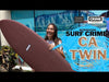 SURF CRIME CA TWIN 7'0" V46.62 FCS Compatible Oxblood Color **Fins Included**